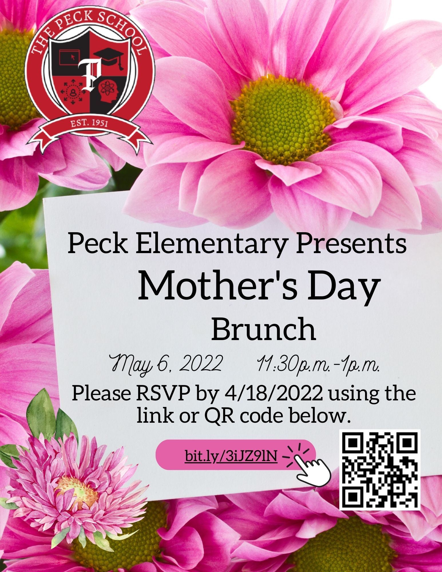 Mother's Day Brunch May 6, 2022 11:30 a.m.-1 p.m./ Almuerzo del día de la madre Mayo 6, 2022